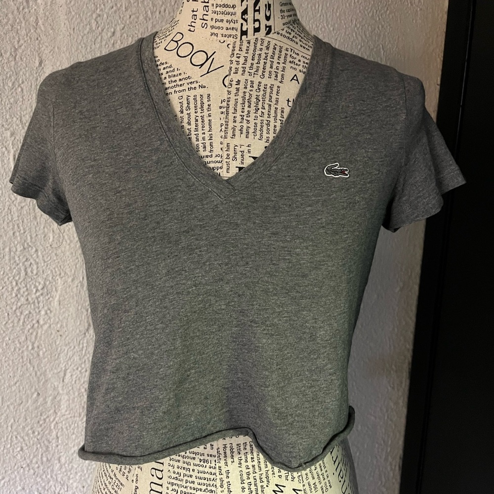 Lacoste Gray Short Sleeve Tee